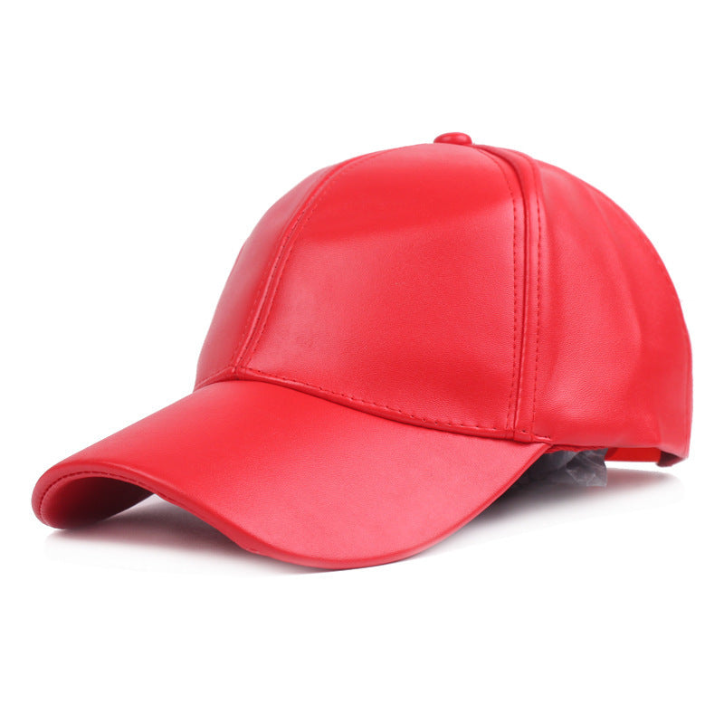 Casquette cuir véritable