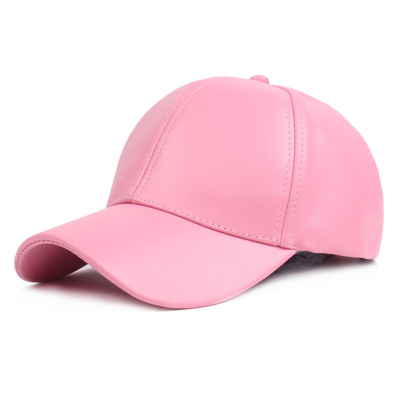 Casquette cuir véritable