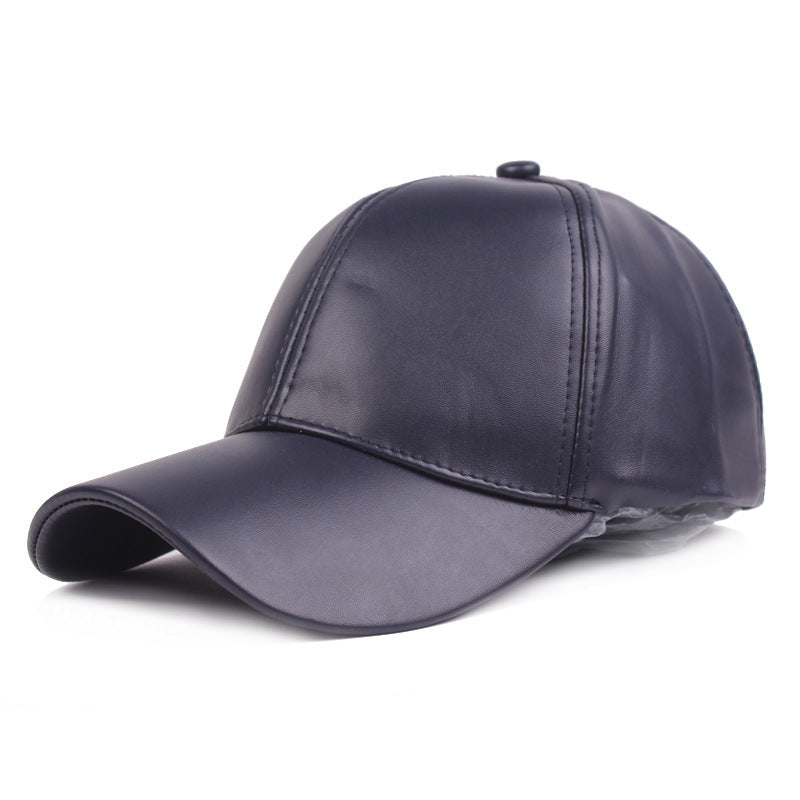 Casquette cuir véritable