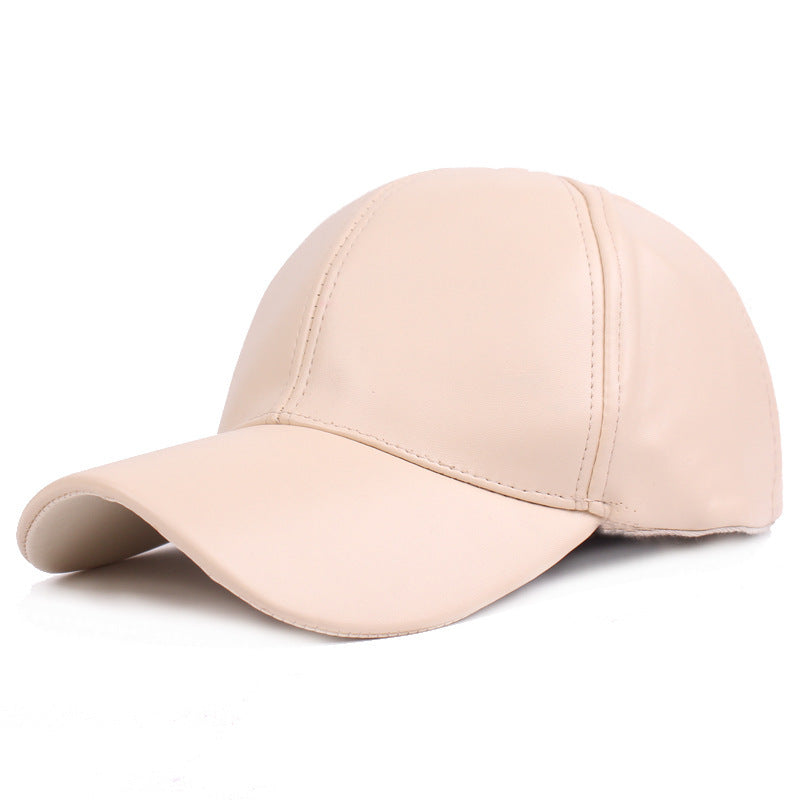 Casquette cuir véritable