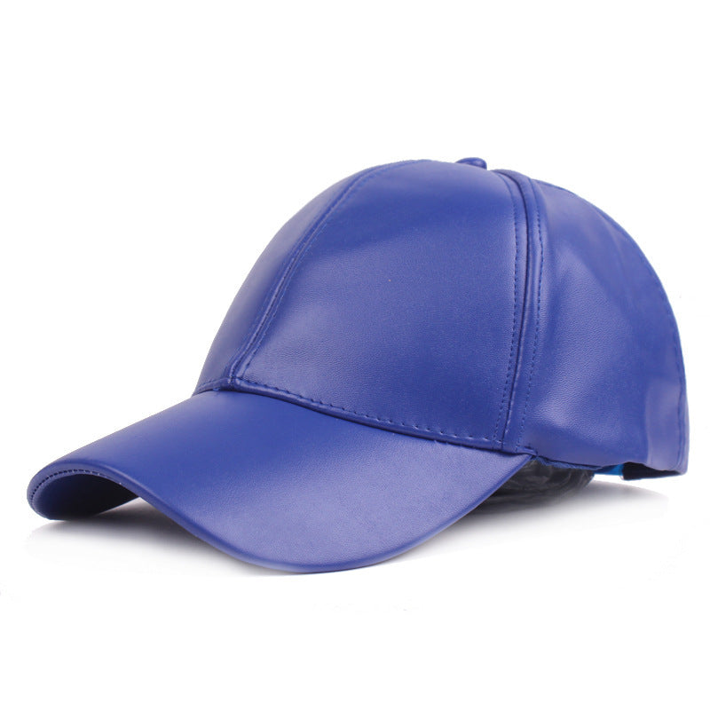 Casquette cuir véritable
