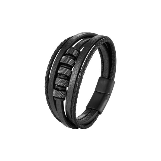 Bracelet cuir tressé