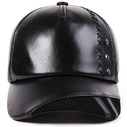 Casquette cuir véritable