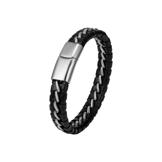 Bracelet cuir tressé